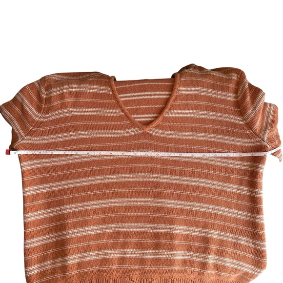 ROXY Turning Out Hooded Sweater – Orange Stripe (Size Small) - Picture 5 of 8